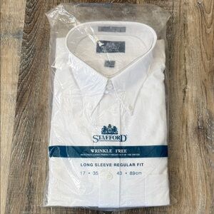 Stafford Classic White Dress Shirt